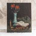 Antique French Still Life Oil Painting