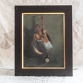 Antique French Game Framed Oil Painting