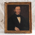 Antique English Portrait Framed Oil Painting