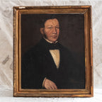Antique English Portrait Framed Oil Painting