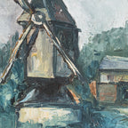 Antique French Landscape Oil Painting