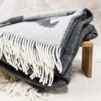 Wool Throw - 130 x 190cm - Horse