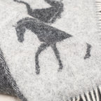 Wool Throw - 130 x 190cm - Horse