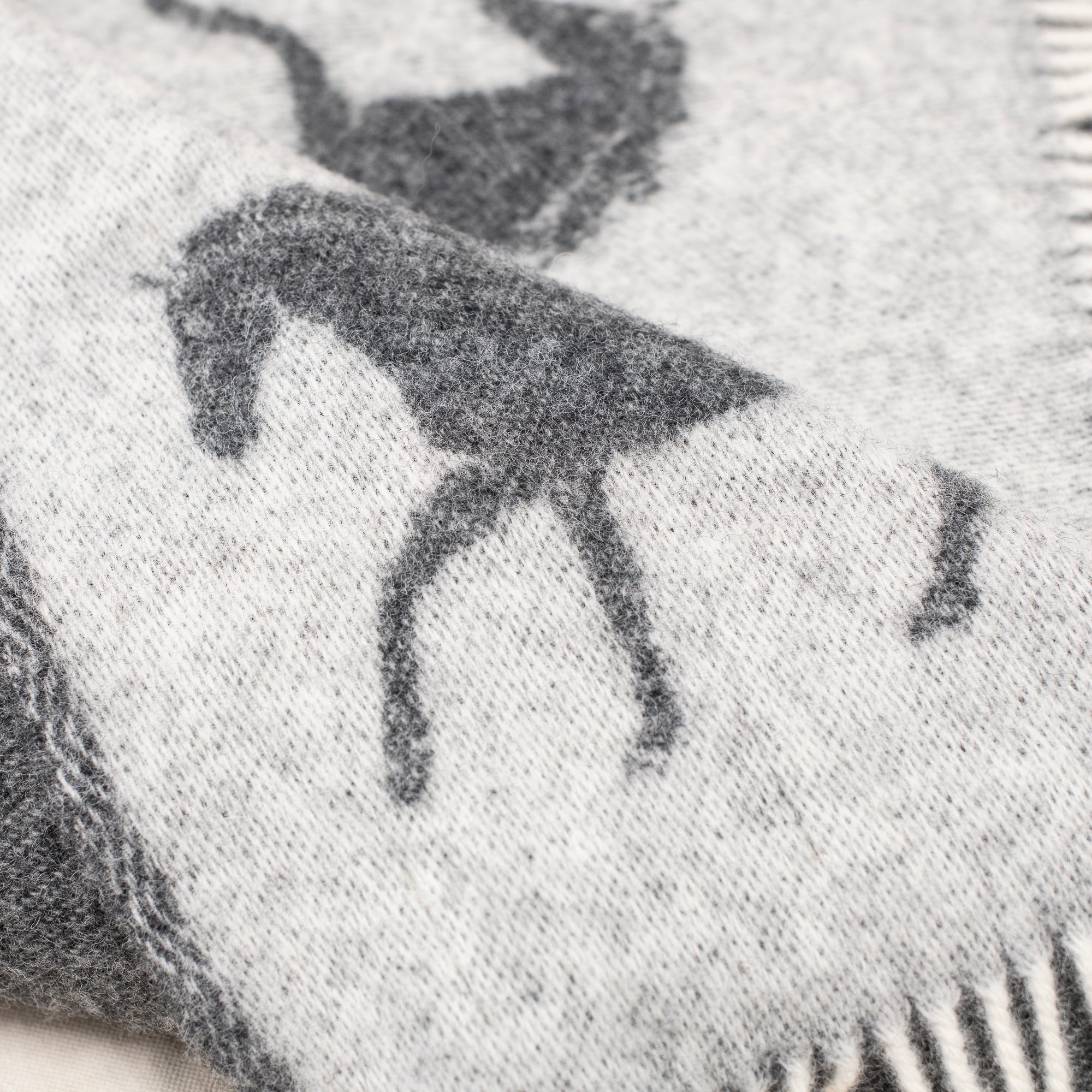 Wool Throw - 130 x 190cm - Horse