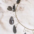 Wreath of Zinc Leaves and Pearl Buds