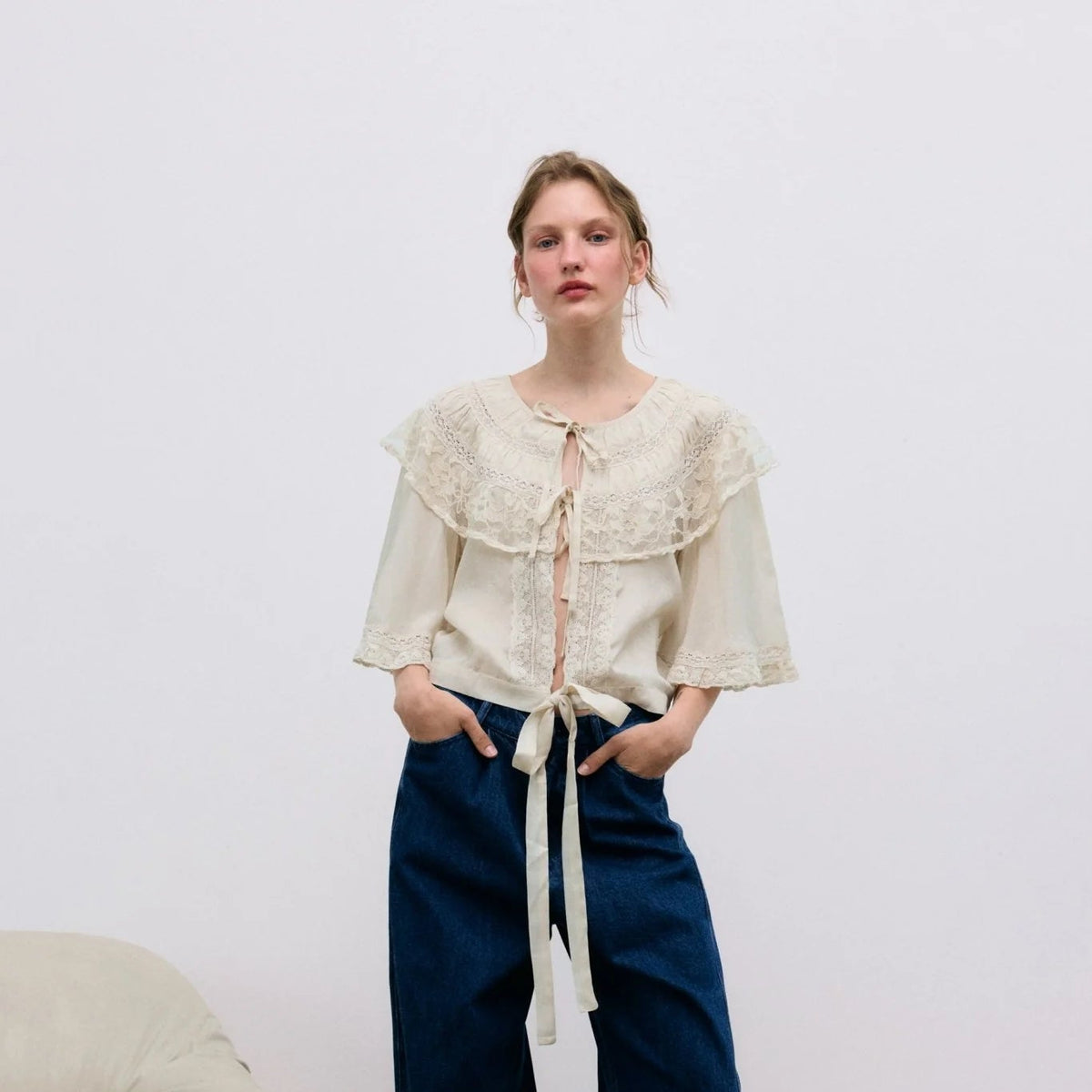 The New Society - Ammi Woman Blouse Ecru