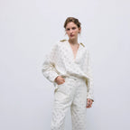 The New Society - Camelia Woman Blouse Pure Cloud Denim