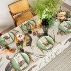 Illustrated Linen Tablecloth - Farm Animals