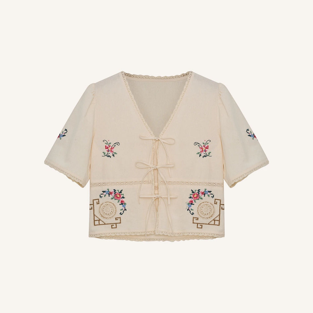The New Society - Narcise Woman Blouse Ecru
