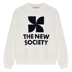 The New Society - Logo Woman Sweatshirt Ecru