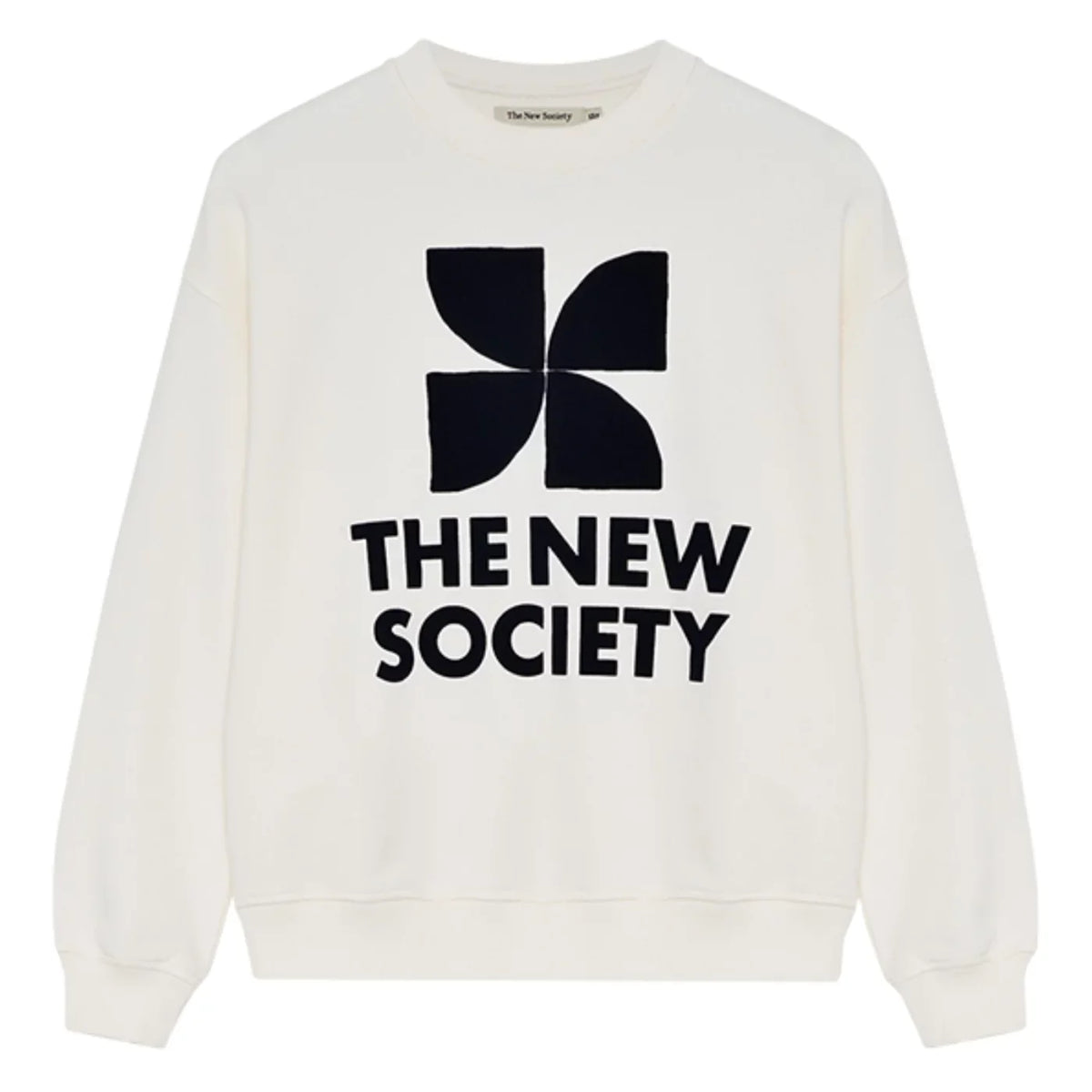 The New Society - Logo Woman Sweatshirt Ecru