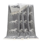 Wool Throw - 130 x 190cm - Horse