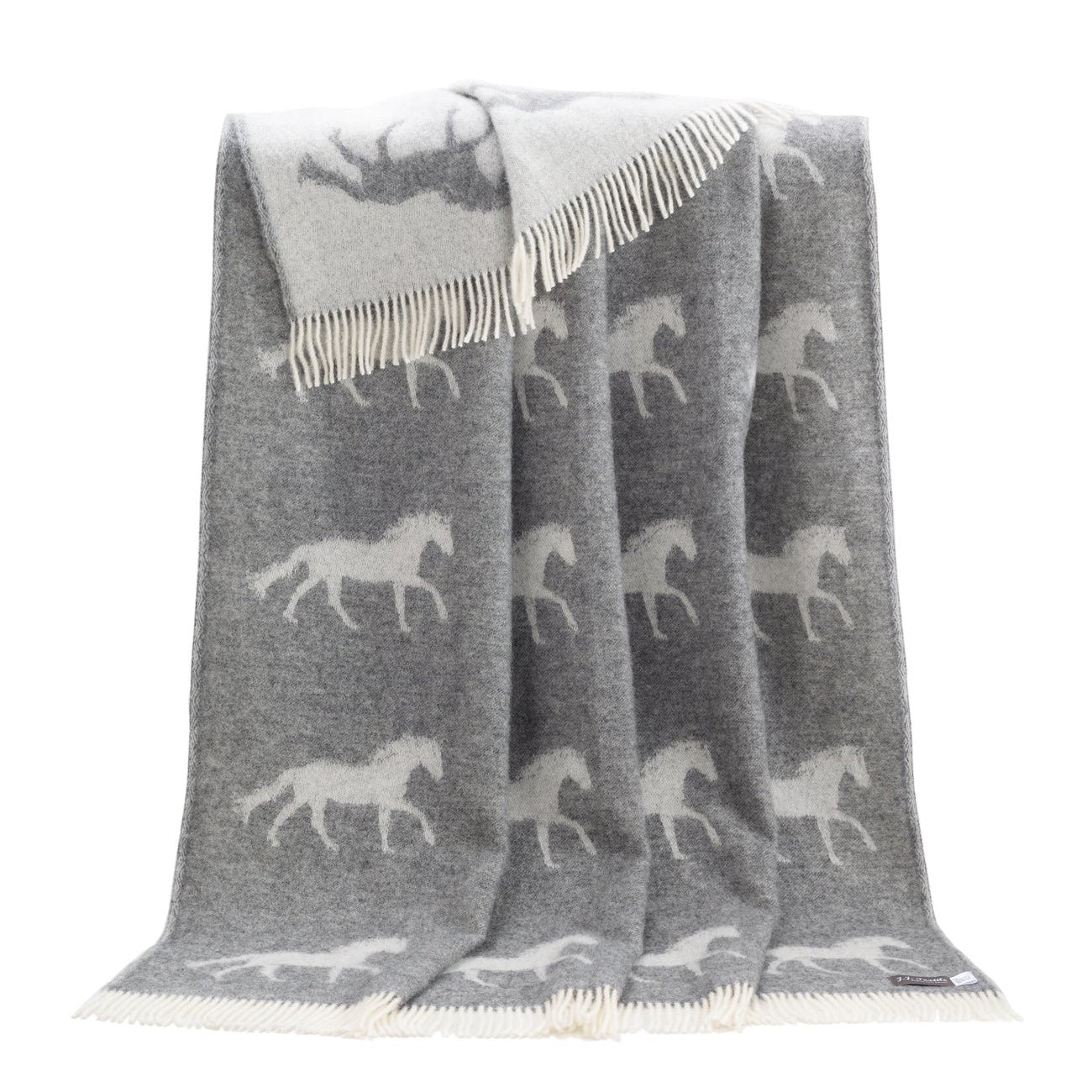 Wool Throw - 130 x 190cm - Horse