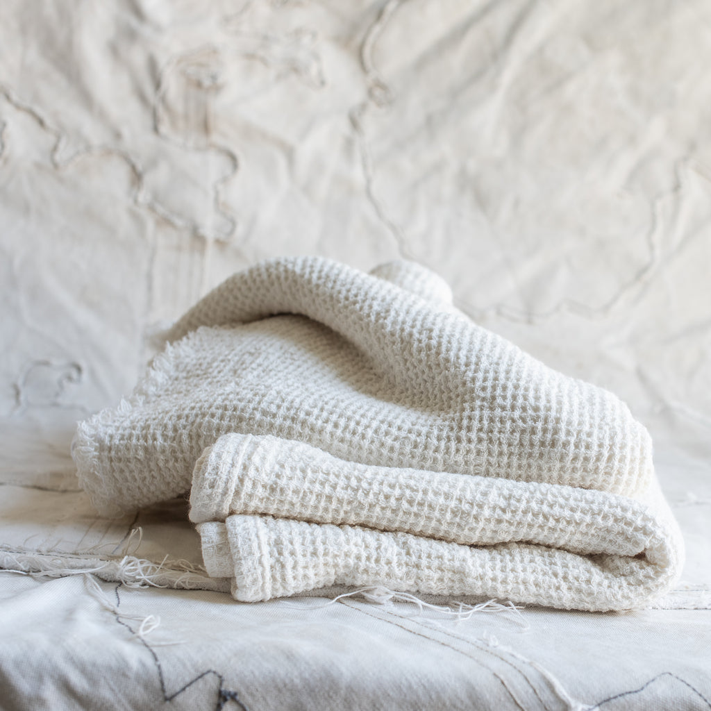 +Swedish Waffle Linen Hand Towels / Tea Towel - Vera Weave - The Lost + Found Department