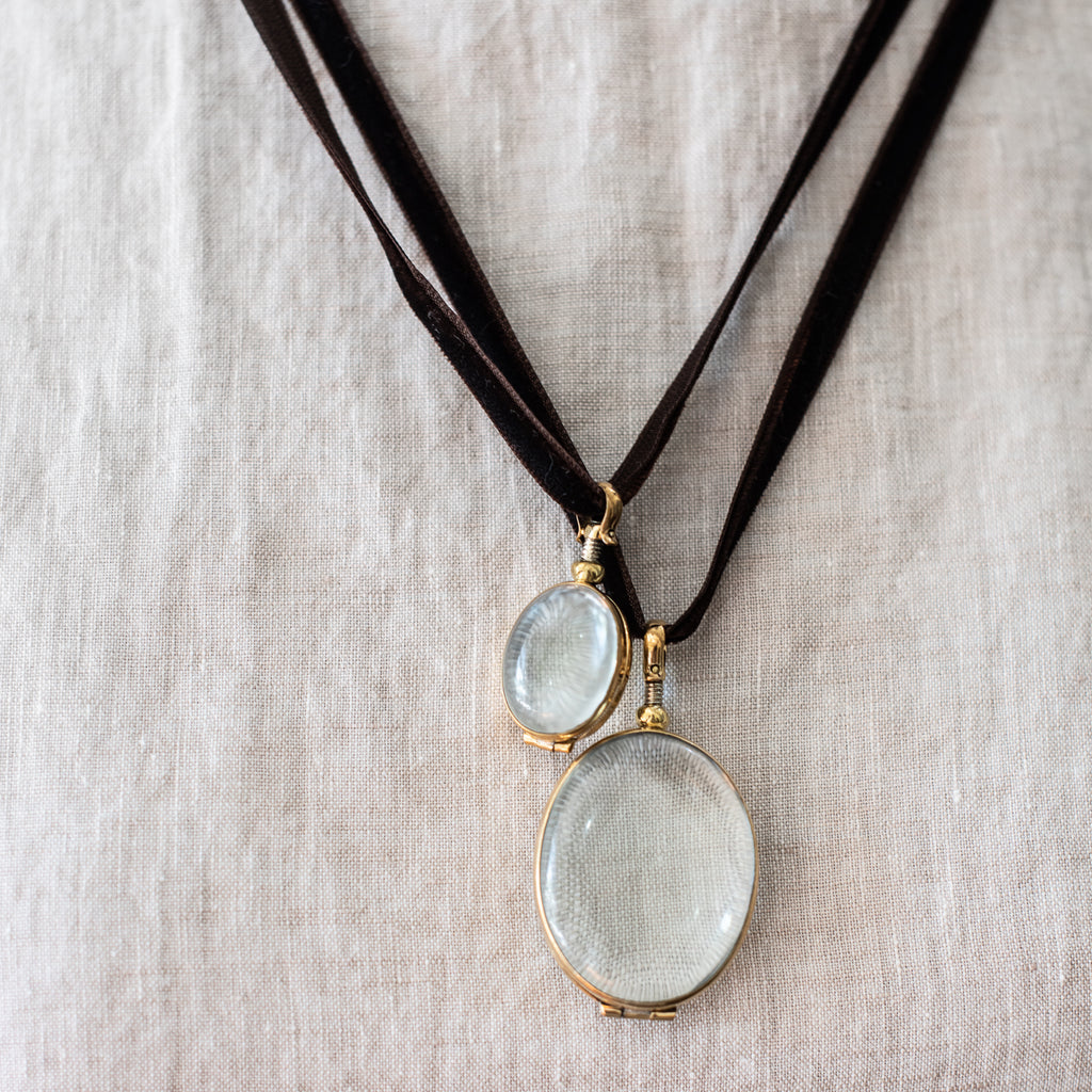 + Rock Crystal Lockets - The Lost + Found Department