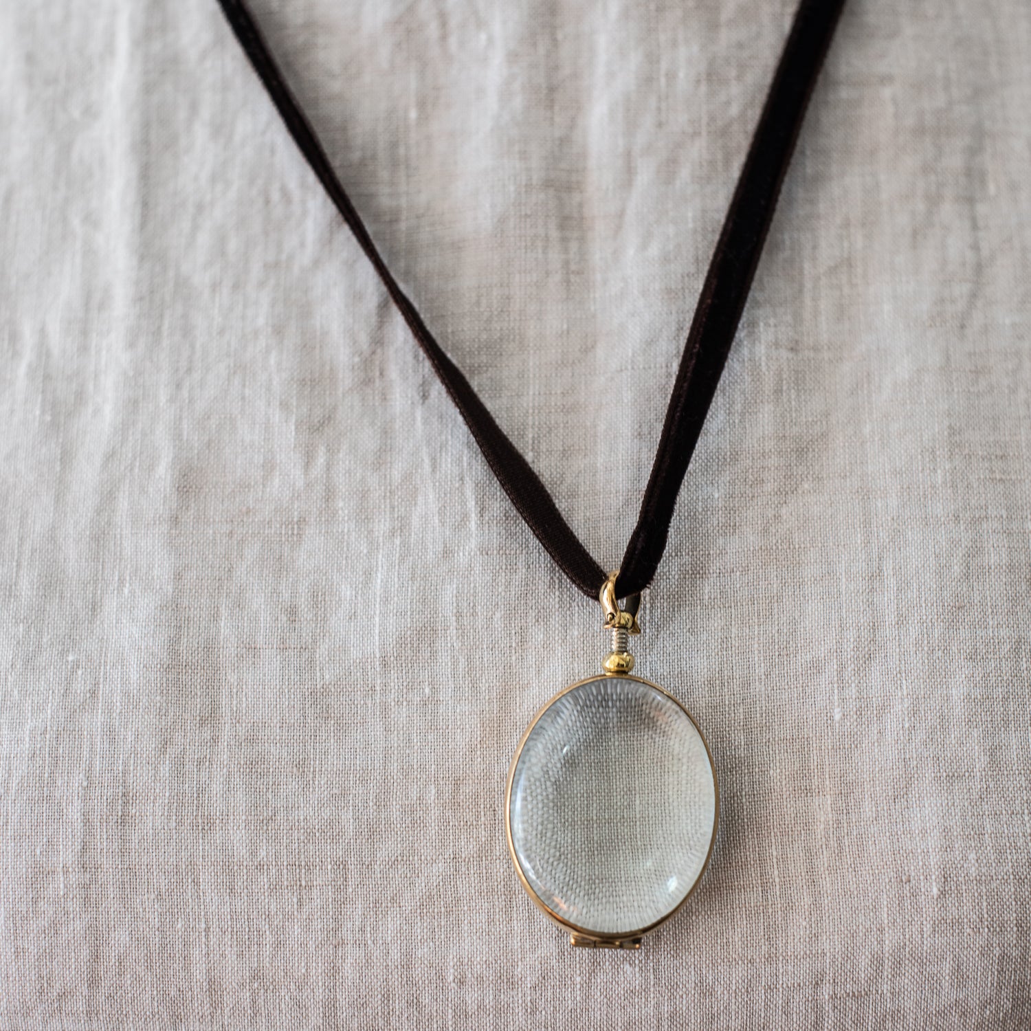 + Rock Crystal Lockets - The Lost + Found Department