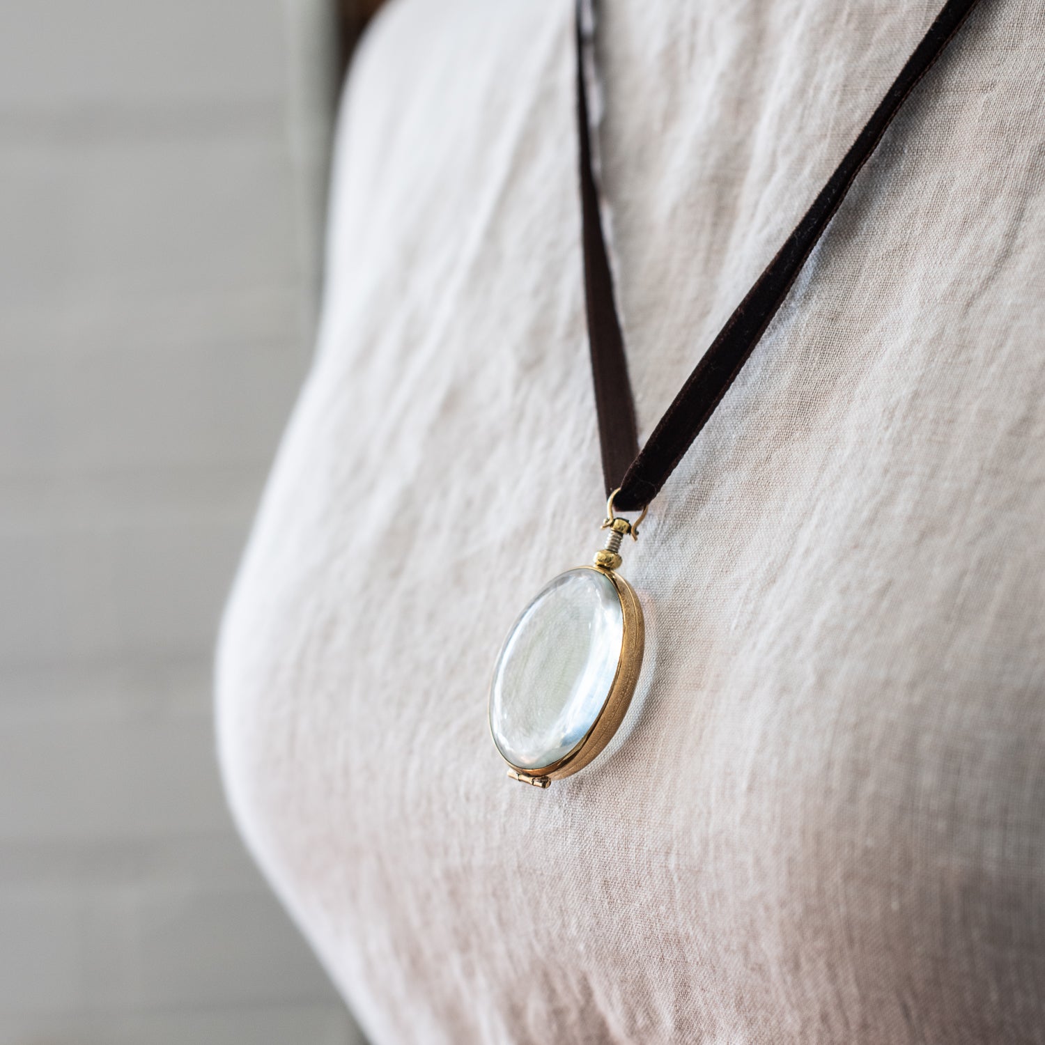 + Rock Crystal Lockets - The Lost + Found Department