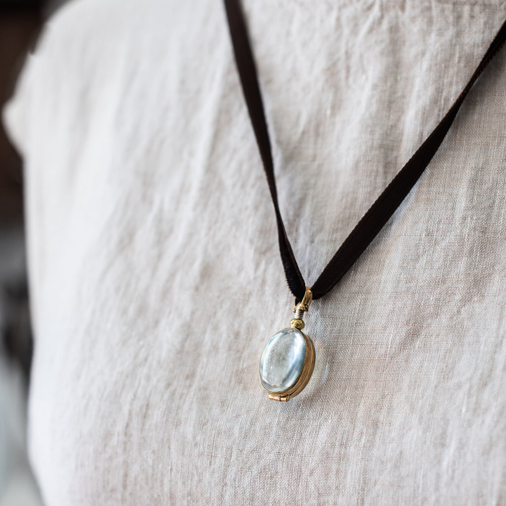 + Rock Crystal Lockets - The Lost + Found Department