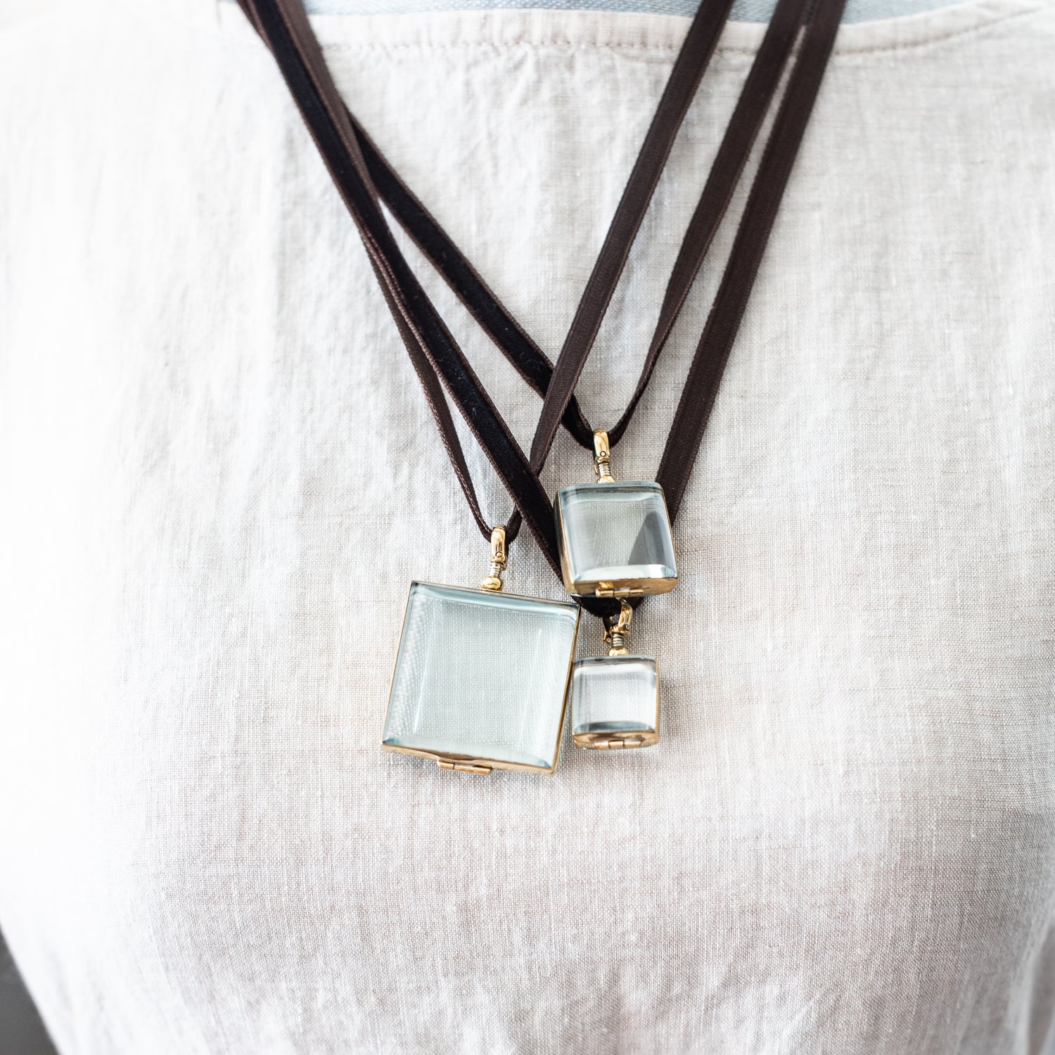 + Rock Crystal Lockets - The Lost + Found Department