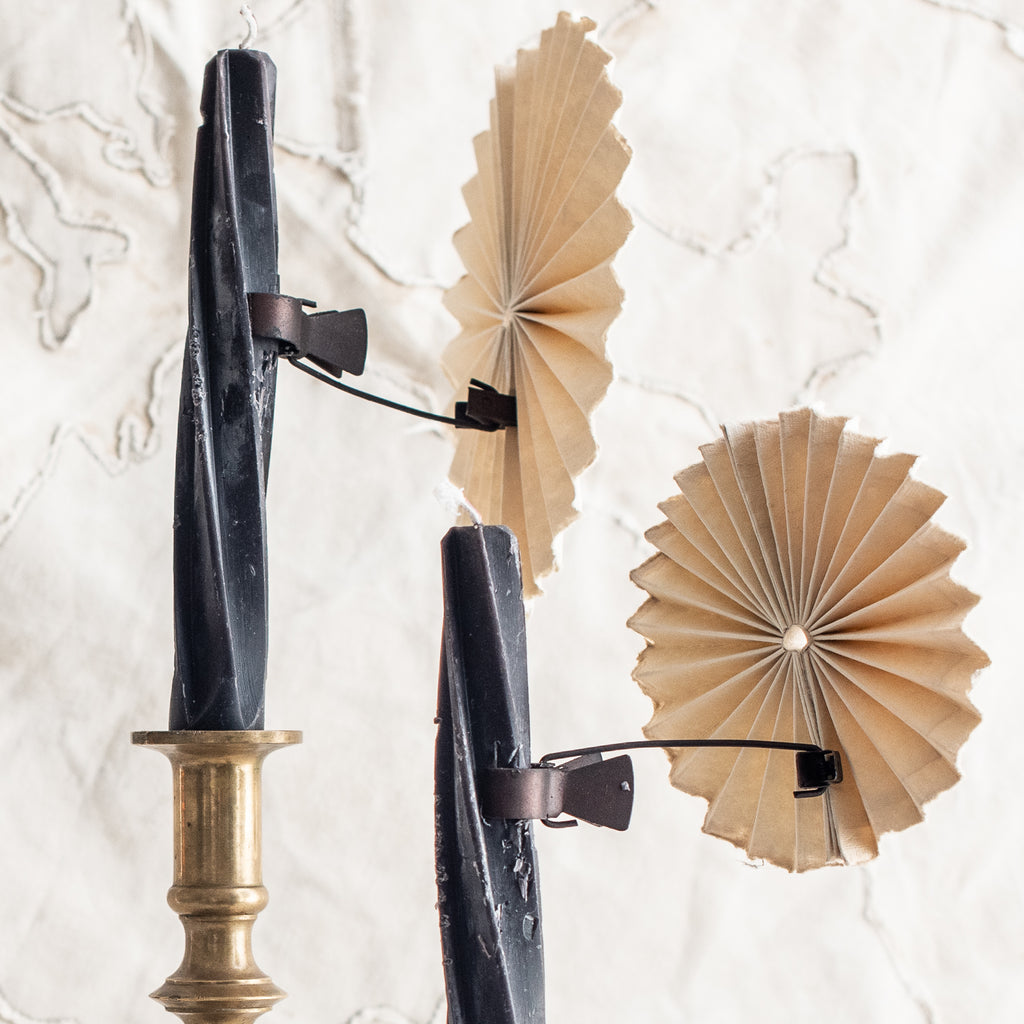 +Pleated Candle Shade with Clip - The Lost + Found Department