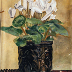 Swarm Canvas Painting Zip Clutch - Cyclamen - The Lost + Found Department