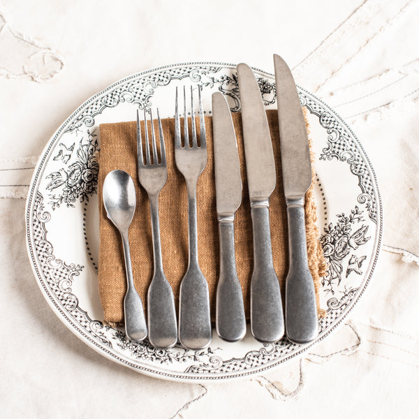 + Charingworth Vintage Finish Satin Cutlery - The Lost + Found Department