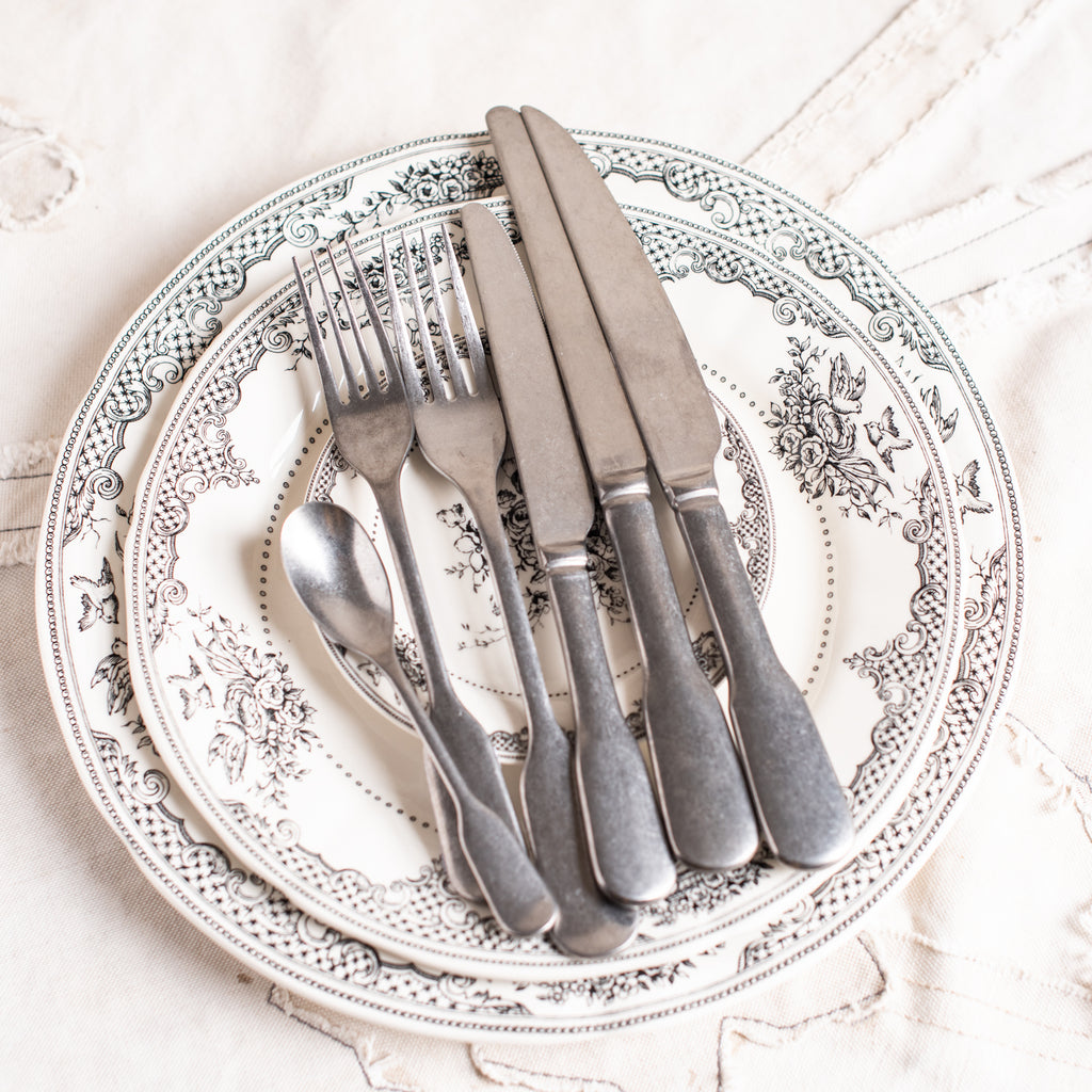 + Charingworth Vintage Finish Satin Cutlery - The Lost + Found Department