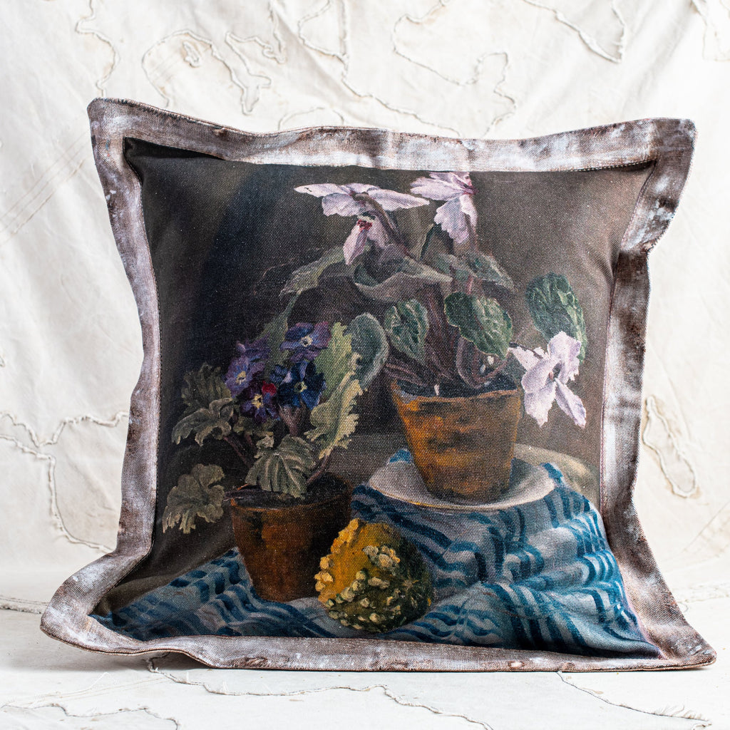 Swarm Heavy Canvas Cushion -  Violets - The Lost + Found Department