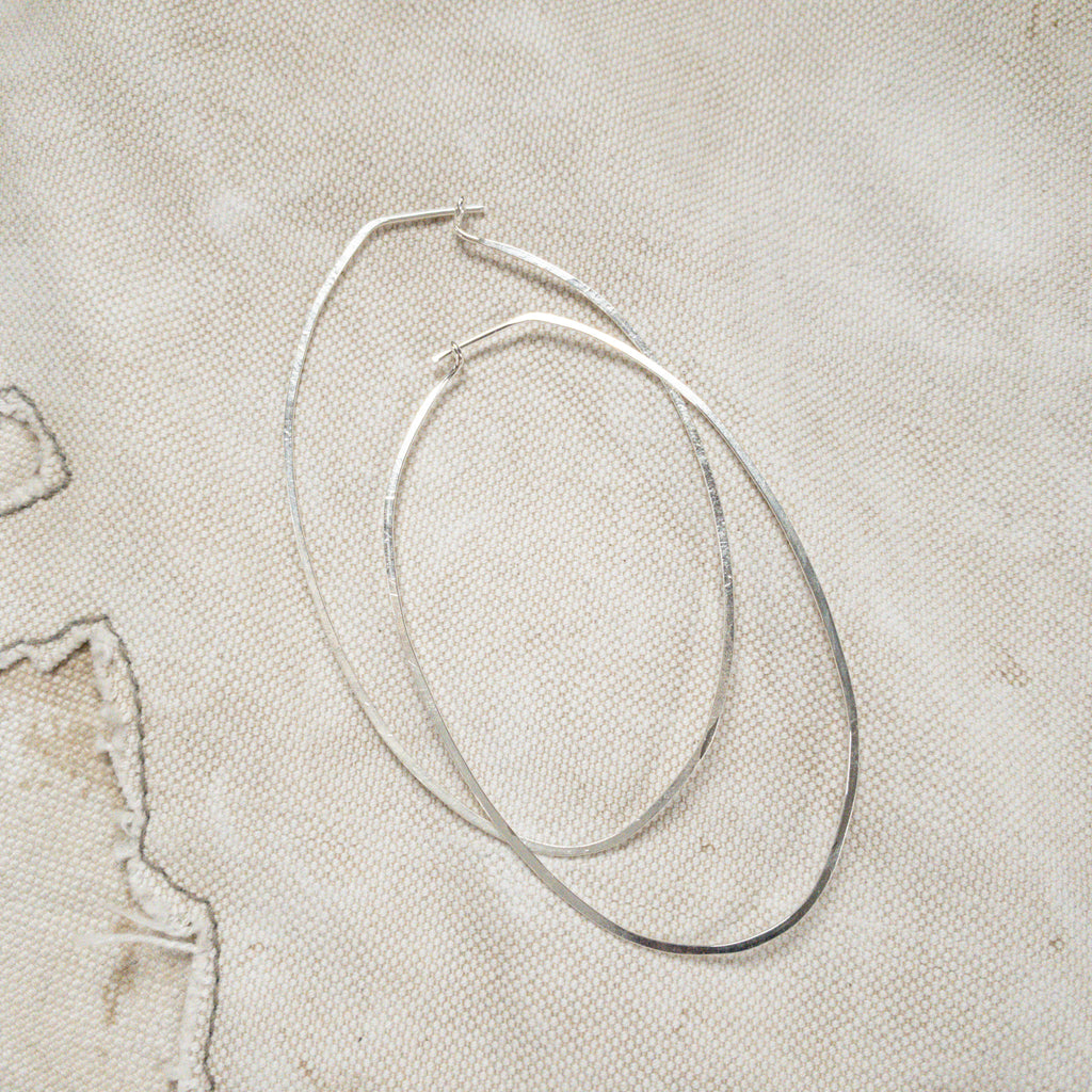 Earrings - Hand Beaten Hoops* - The Lost + Found Department