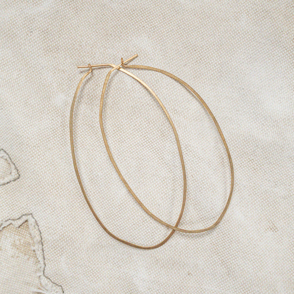 Earrings - Hand Beaten Hoops* - The Lost + Found Department