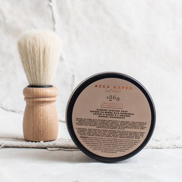 + Almond Shaving Soap - Acca Kappa - The Lost + Found Department