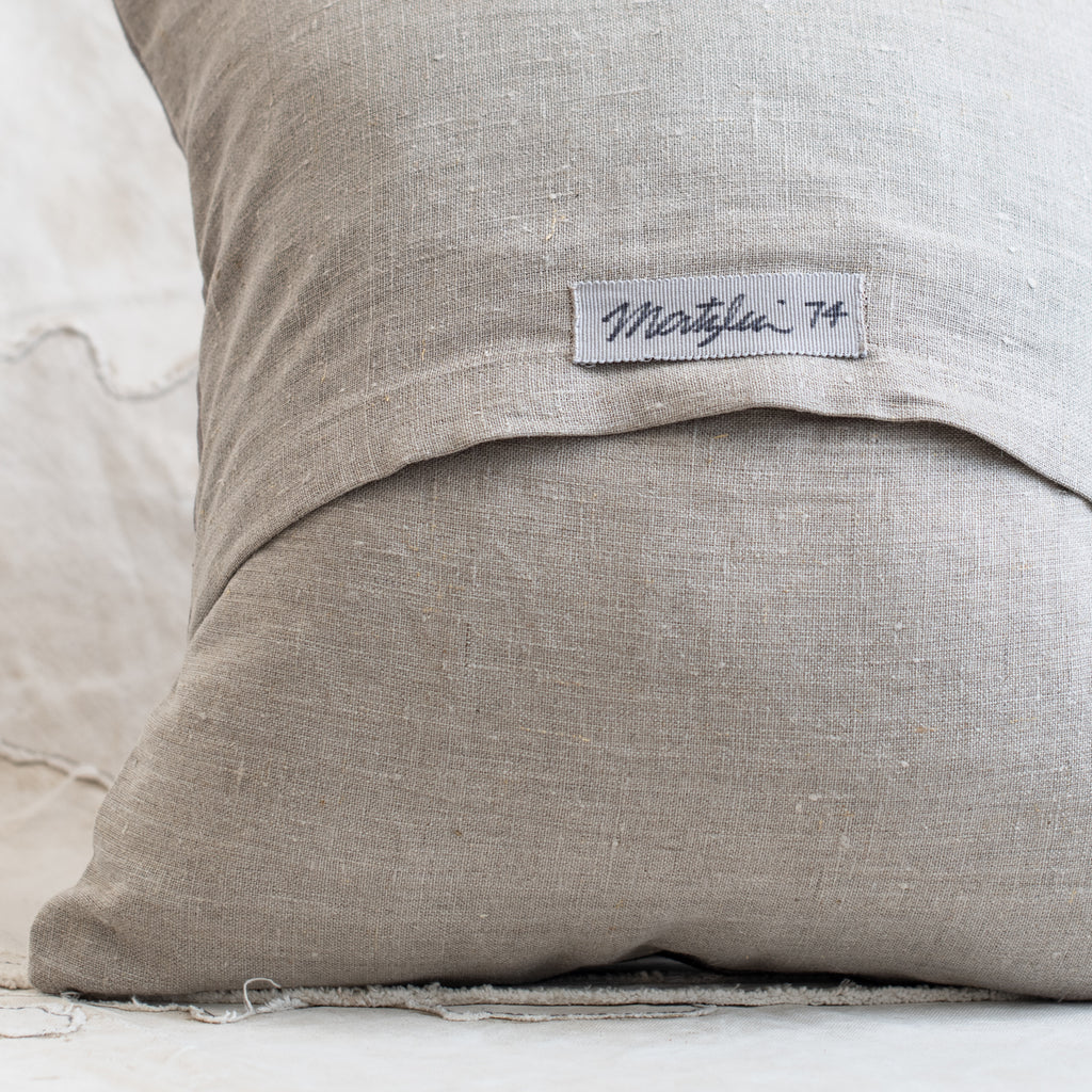 Anita Mertzlin Linen Cushion - Magpie on Hat Cushion (Limited Edition) - The Lost + Found Department