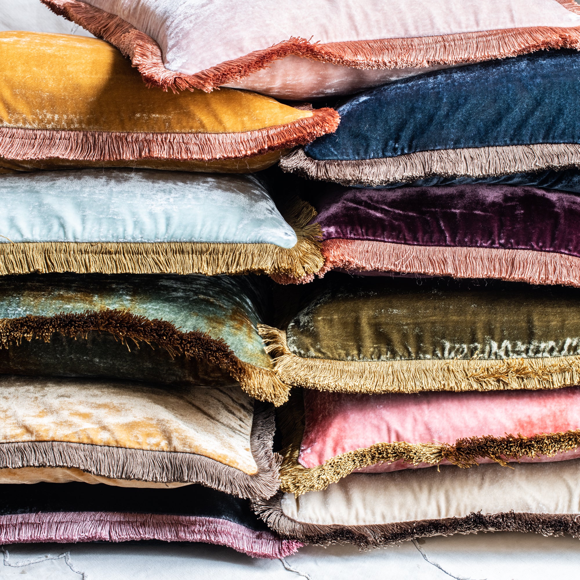 + Handmade Silk Cushions - 45 x 45cm - The Lost + Found Department