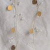 Brass Leaf White Bead Garland - The Lost + Found Department