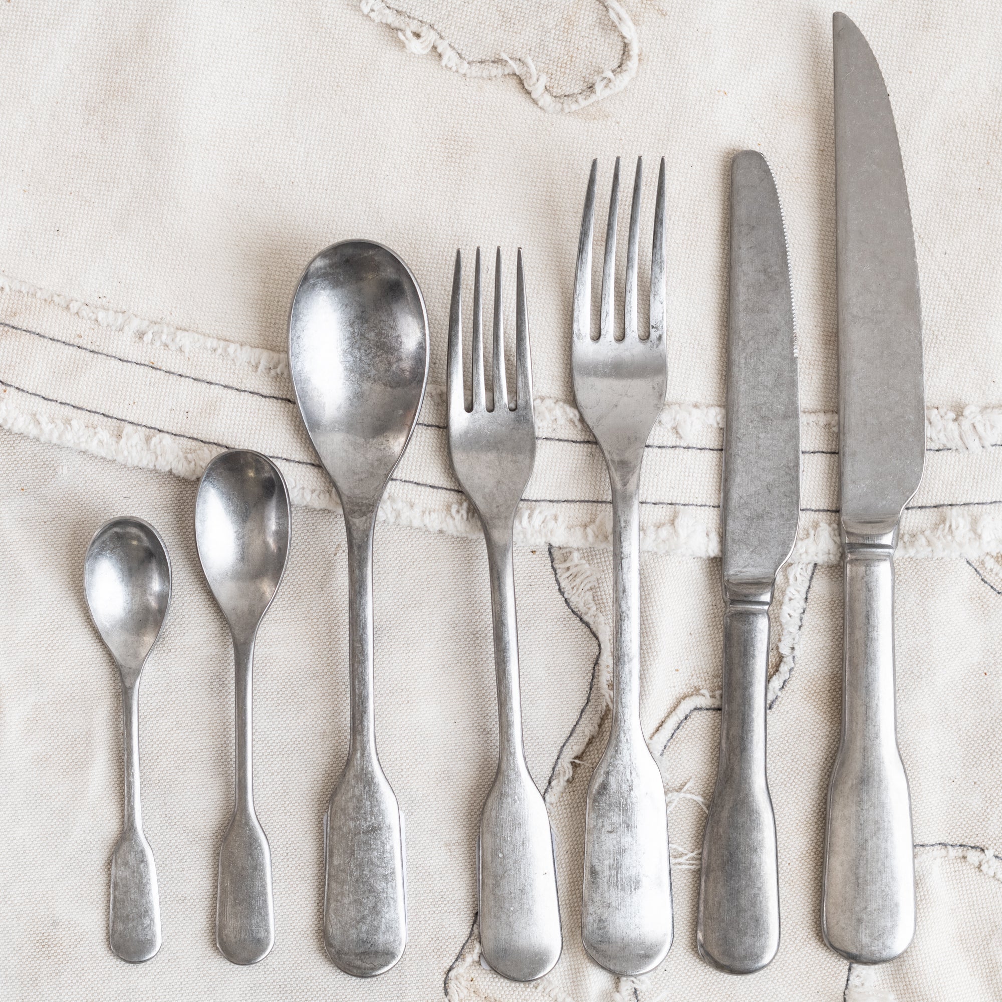 + Charingworth Vintage Finish Satin Cutlery - The Lost + Found Department