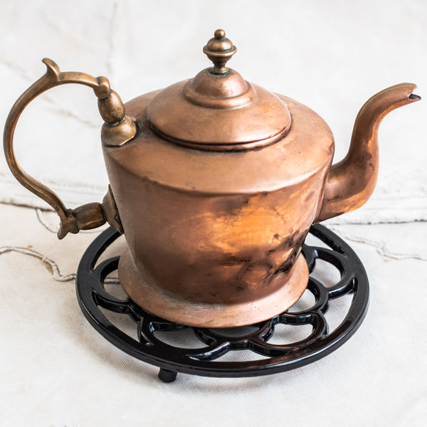 + Enamel Trivet - Black Round - The Lost + Found Department