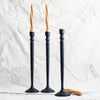 Forged Metal Candlestick - Black - The Lost + Found Department