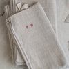 Vintage French Linen Monogrammed Teatowels - PB (no stripe) - The Lost + Found Department