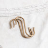 + S Hooks with Hammered End in  Copper and Brass - The Lost + Found Department