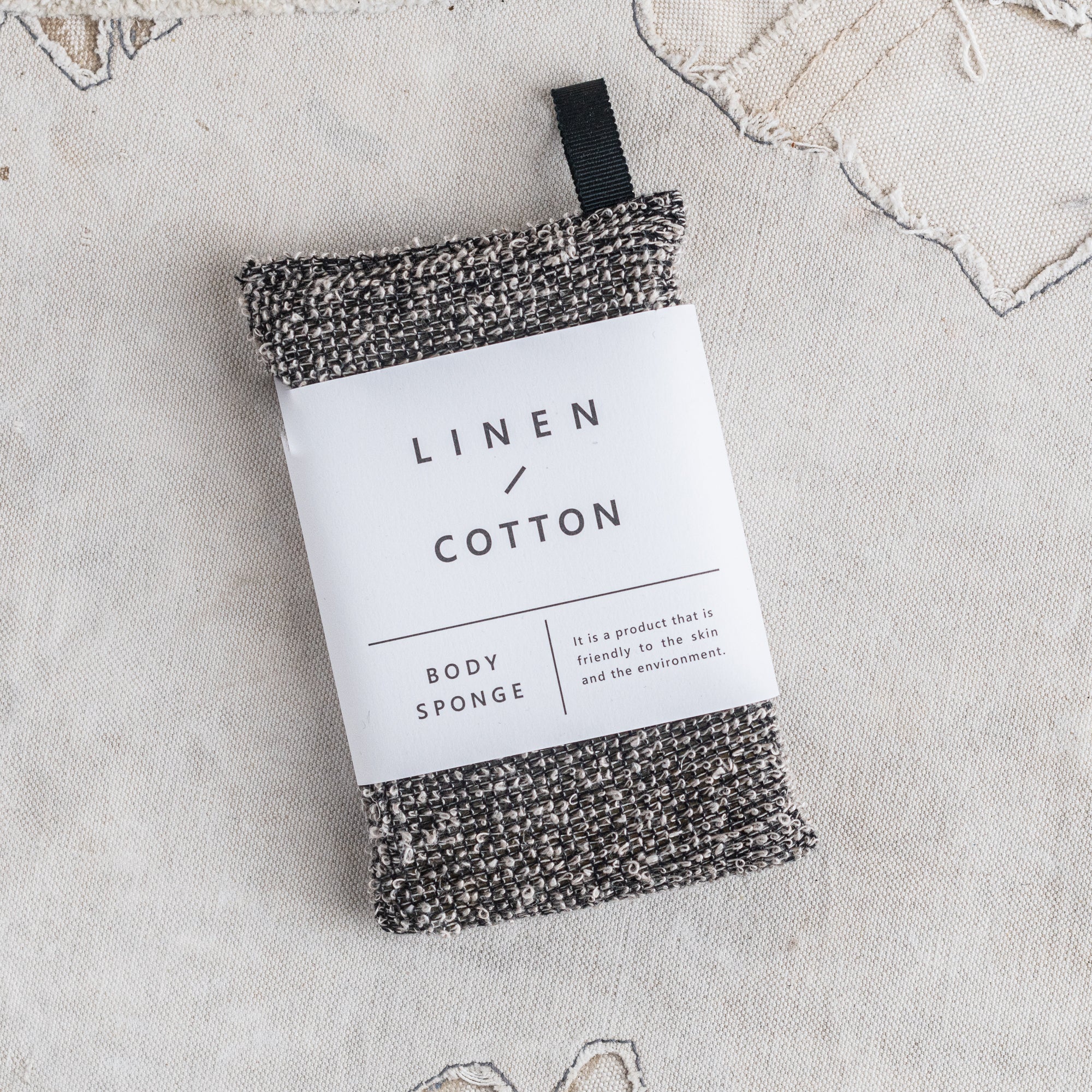Japanese Body Sponge  -  Linen & Cotton