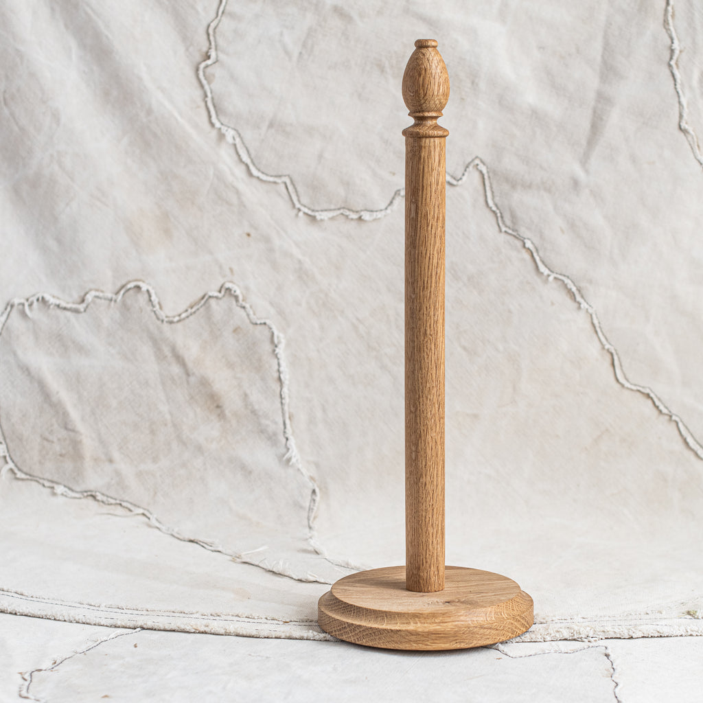 Kitchen Paper Towel Roll Stand Oak– The Lost Found Department