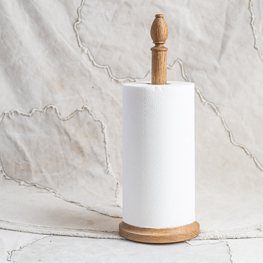 Kitchen Paper Towel Roll Stand - Oak - The Lost + Found Department
