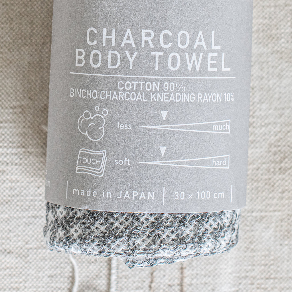 Japanese Charcoal Body Wash Towel - The Lost + Found Department