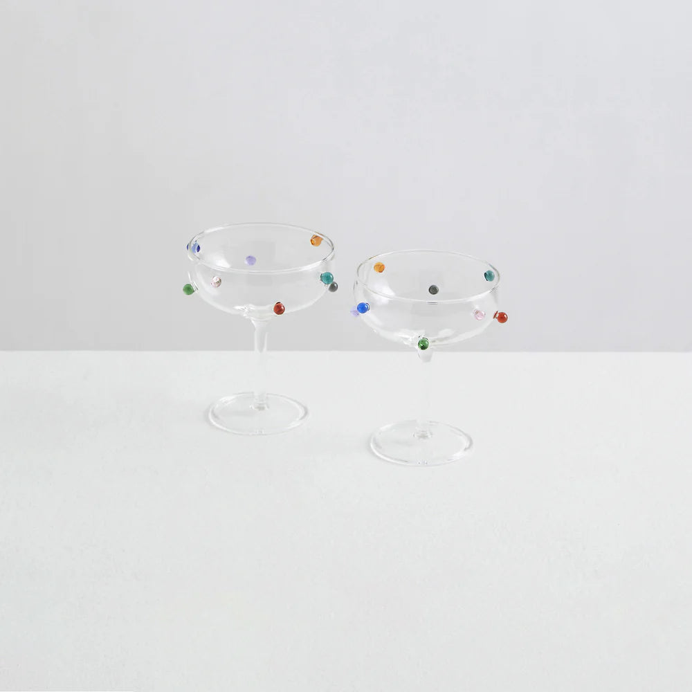 Pomponette Champagne Coupes by Maison Balzac