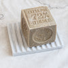 + Marble Soap Dish - Ribbed - The Lost + Found Department