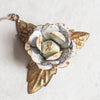 + Metal Rose Ornament - Antique White - The Lost + Found Department