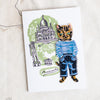 + Nathalie Lete  - Cats of Paris Gift Card with Iron on Cat Patch - The Lost + Found Department