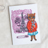 + Nathalie Lete  - Cats of Paris Gift Card with Iron on Cat Patch - The Lost + Found Department