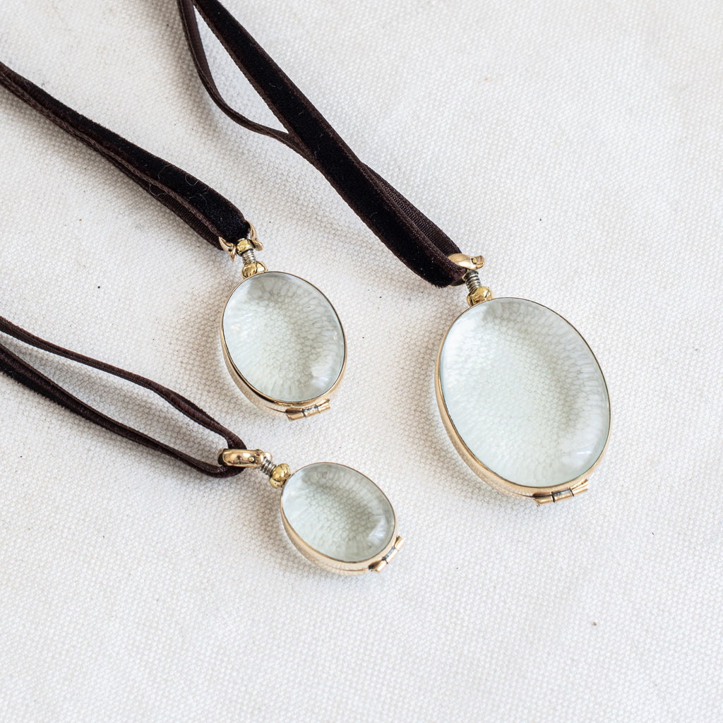 + Rock Crystal Lockets - The Lost + Found Department