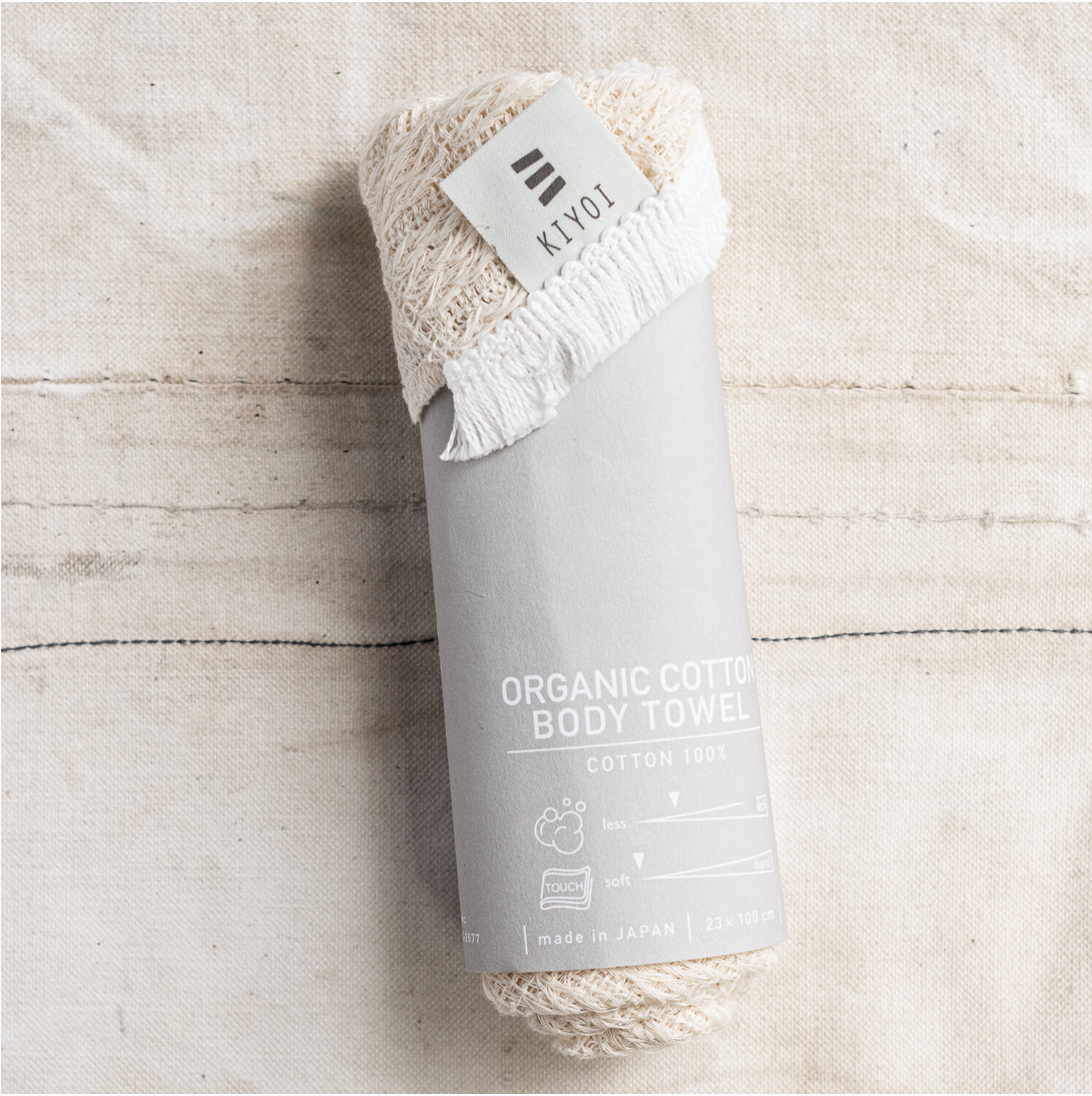 Japanese Organic Cotton Body Wash Towel The Lost + Found Department